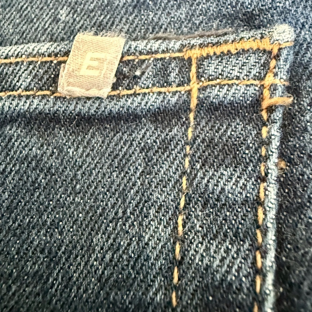 EUC👖Everlane Slim Fit Jeans 40x32 Dark Wash Organic Cotton Denim Sustainable - Picture 5 of 11